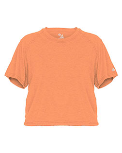 Badger 4963 Women 's Tri-Blend Crop T-Shirt at GotApparel