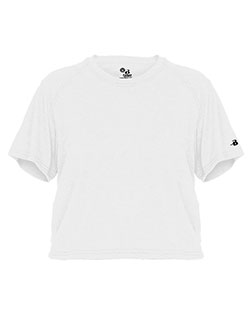 Badger 4963 Women 's Tri-Blend Crop T-Shirt at GotApparel