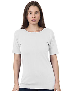 Bayside 3300 Women 's USA-Made Scoop Neck Tee at GotApparel