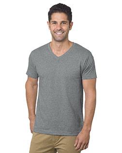 Bayside BA5025 Unisex 4.2 oz Fine Jersey V-Neck T-Shirt at GotApparel