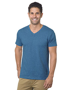Bayside BA5025 Unisex 4.2 oz Fine Jersey V-Neck T-Shirt at GotApparel