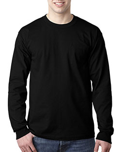 Bayside 8100 Men Long-Sleeve Tee With Pocket at GotApparel