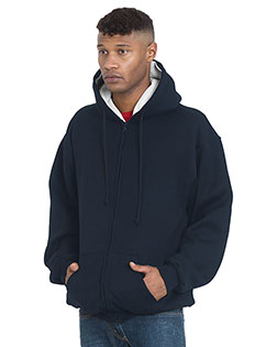 Bayside BA940  Adult Super Heavy Thermal-Lined Full-Zip Hooded Sweatshirt at GotApparel