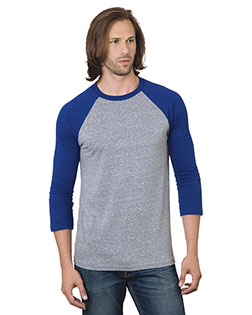 Bayside BA9525 Unisex 4.2 oz Triblend 3/4-Sleeve Raglan T-Shirt at GotApparel