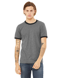 Bella + Canvas 3055C Men Jersey Short-Sleeve Ringer T-Shirt at GotApparel