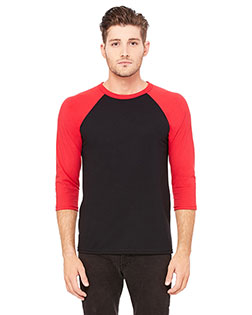 Bella + Canvas 3200 Unisex 3/4 Sleeve Baseball Tee at GotApparel