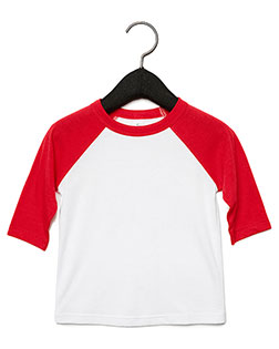 Bella + Canvas 3200T Infants & Toddlers 3/4-Sleeve Baseball T-Shirt at GotApparel