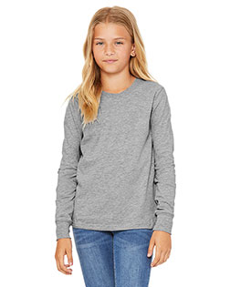 Bella + Canvas 3501Y Boys Jersey Long-Sleeve T-Shirt at GotApparel