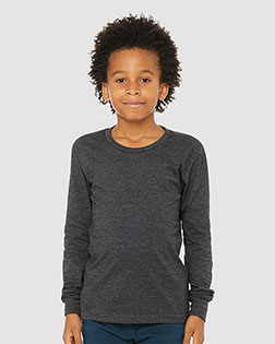 Bella + Canvas 3501Y Boys Jersey Long-Sleeve T-Shirt at GotApparel