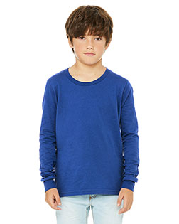 Bella + Canvas 3501Y Boys Jersey Long-Sleeve T-Shirt at GotApparel