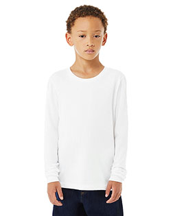 Bella + Canvas 3501YCV  Youth Heather CVC Long-Sleeve T-Shirt at GotApparel