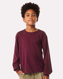 Bella + Canvas 3511Y Youth 6oz. Heavyweight Long Sleeve Tee at GotApparel