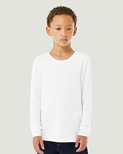 Bella + Canvas 3513Y Youth Triblend Long-Sleeve T-Shirt at GotApparel