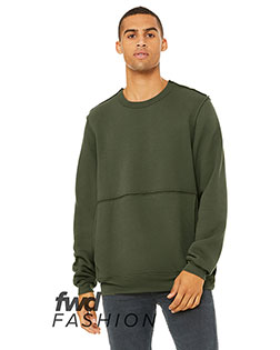 Bella + Canvas 3743 FWD Fashion Unisex Raw Seam Crewneck Pullover at GotApparel