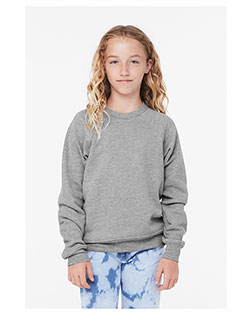 Bella + Canvas 3901Y Youth Sponge Fleece Raglan Sweatshirt at GotApparel