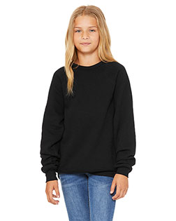 Bella + Canvas 3901Y Youth Sponge Fleece Raglan Sweatshirt at GotApparel