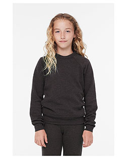 Bella + Canvas 3901Y Youth Sponge Fleece Raglan Sweatshirt at GotApparel