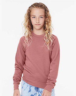 Bella + Canvas 3901Y Youth Sponge Fleece Raglan Sweatshirt at GotApparel