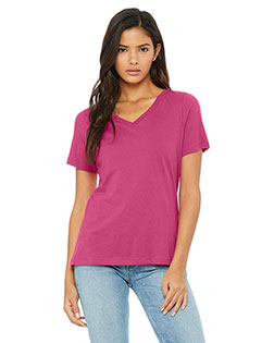 Bella + Canvas 6405 Women Missys Relaxed Jersey Short-Sleeve V-Neck T-Shirt at GotApparel