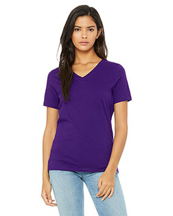 Bella + Canvas 6405 Women Missys Relaxed Jersey Short-Sleeve V-Neck T-Shirt at GotApparel