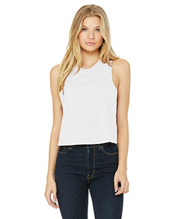 Bella + Canvas 6682 Women Racerback Cropped Tank at GotApparel