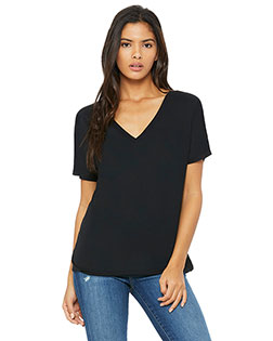 Bella + Canvas 8815 Women Slouchy V-Neck T-Shirt at GotApparel