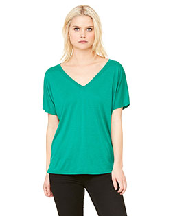 Bella + Canvas 8815 Women Slouchy V-Neck T-Shirt at GotApparel