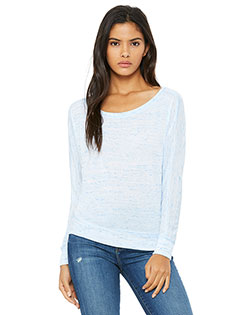 Bella + Canvas 8850 Women Flowy Long-Sleeve Off Shoulder T-Shirt at GotApparel