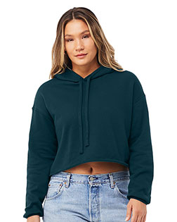 Bella + Canvas B7502 Women 7 oz Cropped Fleece Hoodie at GotApparel