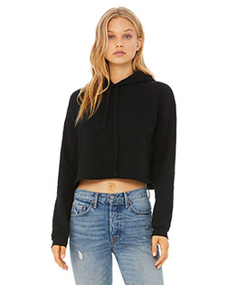 Bella + Canvas B7502 Women 7 oz Cropped Fleece Hoodie at GotApparel