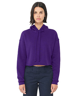 Bella + Canvas B7502 Women 7 oz Cropped Fleece Hoodie at GotApparel