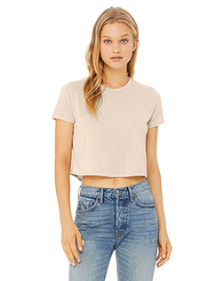 Bella + Canvas B8882 Ladies 3.7 oz Flowy Cropped T-Shirt at GotApparel