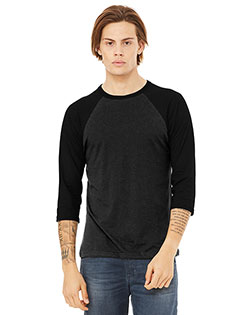 Bella + Canvas BC3200 Men 3.6 oz 3/4-Sleeve Baseball Tee at GotApparel