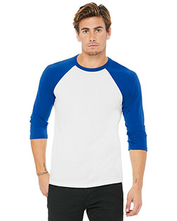 Bella + Canvas BC3200 Men 3.6 oz 3/4-Sleeve Baseball Tee at GotApparel
