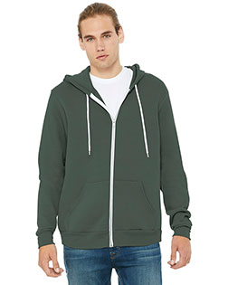 Bella + Canvas BC3739 Unisex 7 oz Sponge Fleece Full-Zip Hoodie at GotApparel