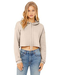 Bella + Canvas BC7502 Women's Sponge Fleece Cropped Hoodie at GotApparel