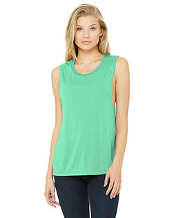 Bella + Canvas BC8803 Women's Flowy Scoop Muscle Tank at GotApparel