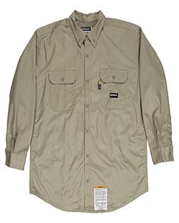 Berne FRSH10  Men's Flame-Resistant Button-Down Work Shirt at GotApparel