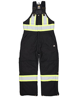 Berne HVNB02  Men's Safety Striped Arctic Insulated Bib Overall at GotApparel