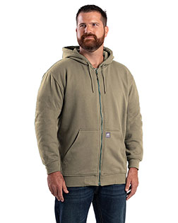 Berne SZ101T Men's Tall Heritage Thermal-Lined Full-Zip Hooded Sweatshirt at GotApparel