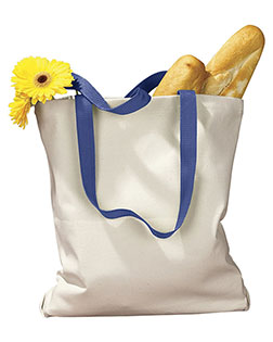 BAGedge BE010 Women 12 Oz. Canvas Tote With Contrasting Handles at GotApparel