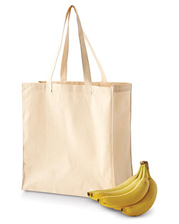 Bagedge BE055 Unisex Canvas Grocery Tote Bag at GotApparel