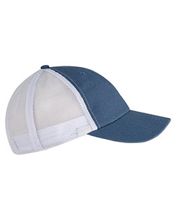 Big Accessories BA601 Unisex Washed Trucker Cap at GotApparel