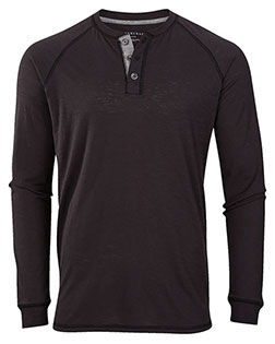 BOXERCRAFT BM3101 Men Henley Long Sleeve T-Shirt at GotApparel