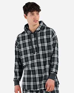 Boxercraft BU5301 Unisex Flannel Hooded Pullover at GotApparel