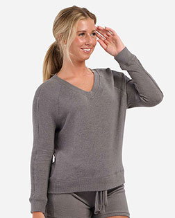 Boxercraft BW1201 Women's Cuddle V-Neck Pullover at GotApparel