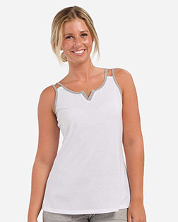 Boxercraft BW2506 Women's Split Shoulder Tank Top at GotApparel