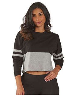 Boxercraft BW3515 Ladies' Cropped Retro Pom Pom Jersey Fleece at GotApparel