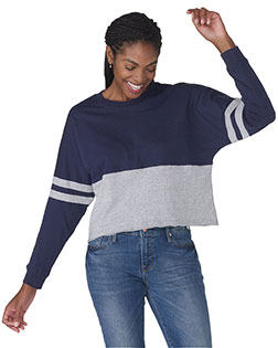 Boxercraft BW3515  Ladies' Cropped Retro Pom Pom Jersey Fleece at GotApparel