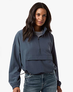 Boxercraft BW5204 Women's Stretch Woven Quarter-Zip Pullover at GotApparel